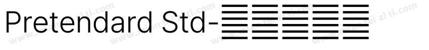 Pretendard Std字体转换